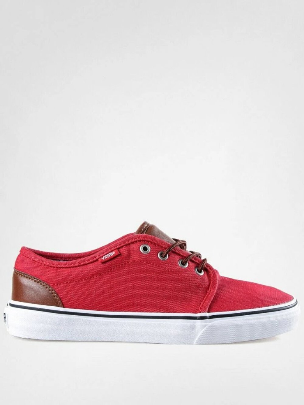 Vans Men's 106 Vulcanized (Canvas & Leather) Chinese Red